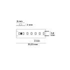 LED CRI927 Linear8 flexibilis szalag, 24V, 8W, IP20, meleg fehér, 210 LED/m