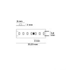 LED CRI940 Linear8 flexibilis szalag, 24V, 8W, IP20, semleges fehér, 210 LED/m