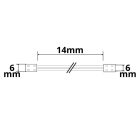 Érintkezo összeköto kábellel univerzális (max. 5A) K2-26 2 pólusú IP20 flexszalagokhoz, 6mm széles