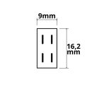 Érintkezo összeköto univerzális (max. 5A) K2-28 2 pólusú IP20 flexszalagokhoz, 8mm szélesség