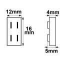 Érintkezo összeköto univerzális (max. 5A) K2-210 2 pólusú IP20 flexszalagokhoz, 10 mm szélesség