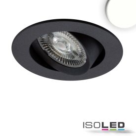   LED süllyesztett lámpa Slim68 fekete, kerek, 9W, semleges fehér, dimmelheto