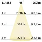 LED süllyesztett lámpa Slim68 MiniAMP fehér, kerek, 8W, 24V DC, semleges fehér, dimmelheto