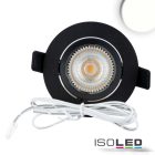 LED süllyesztett lámpa Slim68 MiniAMP fekete, kerek, 8W, 24V DC, semleges fehér, dimmelheto
