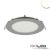 LED mélysugárzó, 9 W, ultra lapos, kerek, ezüst, semleges fehér, dimmelheto
