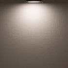 LED mélysugárzó, 9 W, ultra lapos, kerek, ezüst, semleges fehér, dimmelheto