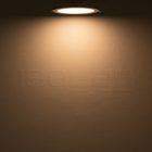 LED mélysugárzó, 18 W, ultra lapos, kerek, ezüst, meleg fehér, dimmelheto
