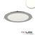 LED mélysugárzó, 18 W, ultra lapos, kerek, ezüst, semleges fehér