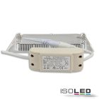 LED mélysugárzó, 9 W, ultra lapos, szögletes, ezüst, meleg fehér, dimmelheto
