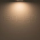 LED mélysugárzó, 9 W, ultra lapos, szögletes, ezüst, meleg fehér, dimmelheto