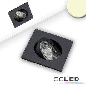   LED süllyesztett lámpa Slim68 fekete, szögletes, 9W, meleg fehér, dimmelheto