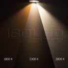 LED süllyesztett lámpa Sunset Slim68 Alu, szögletes, 9W, 1800-2800K, dim-to-warm