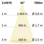 LED süllyesztett lámpa Sunset Slim68 fehér, kerek, 9W, 1800-2800K, dim-to-warm