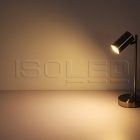 Asztali lámpa fekete, kapcsolóval, 1xGU10 foglalat, izzók nélkül