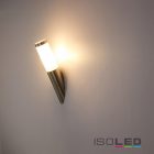 Fali lámpa rozsdamentes acél, IP44, meleg fehér, E27 LED izzó 9W-os izzóval együtt