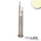 Poller lámpa 1700 rozsdamentes acél, IP44, melegfehér, 3x E27 LED izzóval 9W