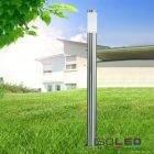 Poller lámpa 1100 rozsdamentes acél, IP44, melegfehér, E27 LED izzóval 9W