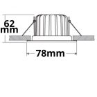 LED sülleyesztett szpotlámpa Sys-68 MiniAMP, 8W, 24V DC, 3000K, dimmelheto