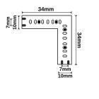 Sarokösszeköto 0,5W világító a CRI927 Linear10-Flexibilis szalag, 24V, 10W, IP20