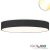 LED mennyezeti lámpa, D= 100cm, fekete, 160W, ColorSwitch 3000|3500|4000K, dimmelheto