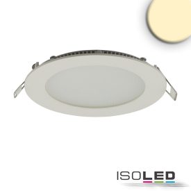   LED mélysugárzó, 9W, kerek, ultra lapos, vakítás-csökkentett, fehér, meleg fehér, dimmel. CRI90