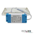 LED mélysugárzó, 9W, szögletes, ultra lapos, vakítás-csökkentett, fehér, semleges fehér, dimmel.