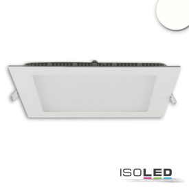   LED mélysugárzó, 15W, szögletes, ultra lapos, vakítás-csökkentett, fehér, semleges fehér, dimmel.