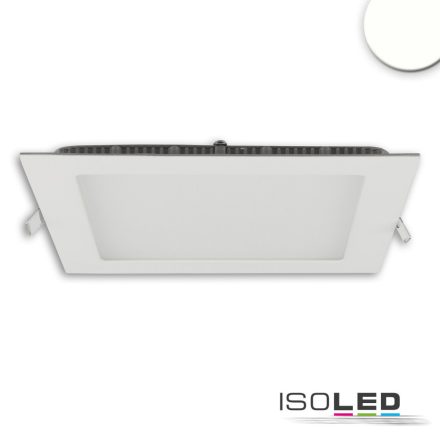 LED mélysugárzó, 15W, szögletes, ultra lapos, vakítás-csökkentett, fehér, semleges fehér, dimmel.