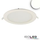 LED mélysugárzó, 18W, kerek, ultra lapos, vakítás-csökkentett, fehér, semleges fehér, dimmel. CRI90