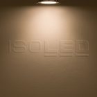LED mélysugárzó, 18W, kerek, ultra lapos, vakításcsökkentett, fekete, meleg fehér, dimmel. CRI90