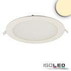LED mélysugárzó, 18W, kerek, ultra lapos, vakítás-csökkentett, fehér, meleg fehér, CRI90