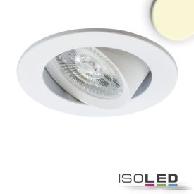   LED süllyesztett lámpatest Slim68 alumínium fehér, kerek, 9W, meleg fehér, DALI dimmelheto