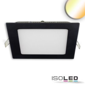   LED mélysugárzó ultralapos szögletes fekete, 18W, 225x225mm, színkapcsoló 3000|3500|4000K, dimmelheto