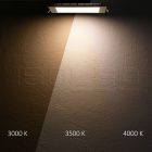 LED mélysugárzó ultralapos szögletes fehér, 24W, 300x300mm, Colorswitch 3000|3500|4000K, dimmelheto
