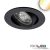 LED süllyesztett lámpa Slim68 Alu fekete, kerek, 6W|6W, 24V DC, fehér dinamikus 2700-5700K