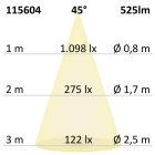 LED süllyesztett lámpa Slim68 Alu fekete, kerek, 6W|6W, 24V DC, fehér dinamikus 2700-5700K