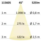LED süllyesztett lámpa Slim68 Alu fehér, kerek, 6W|6W 24V DC, fehér dinamikus 2700-5700K