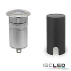 LED padlóba süllyesztett spot, kerek 45mm, rozsdamentes acél, 12-24V, IP67, 3W, 30°, meleg fehér