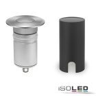LED padlóba süllyesztett spot, kerek 55mm, rozsdamentes acél, 12-24V, IP67, 3W, 10°, meleg fehér