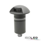 LED padlóba süllyesztett spot, kerek 1SIDE 60mm, fekete, 12-24V, IP67, 3W, 60°, meleg fehér