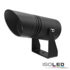 LED kerti reflektor, kerek, rozsdamentes acél, fekete, 12-24V, IP65, 6W, 30°, meleg fehér