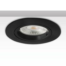   Beépíthési keret kerek, 68 mm-es kivágással, fekete, GU10/MR16 spotokhoz