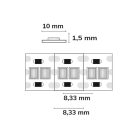 LED CRI923/960 Linear10 flexibilis szalag, 24V, 10W + 10W, IP20, dinamikus fehér, 240 LED/m
