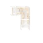 Érintkezos sarokösszeköto (max. 4A) K2-25 2 pólusú IP20 flex salaghoz, szélessége 5 mm