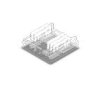 Érintokábel csatlakozó (max. 5A) K2-512 5 pólusú IP20 flex szalaghoz, 12mm szélességgel