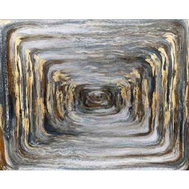 Távolodás - kézzel átfestett olajfestmény