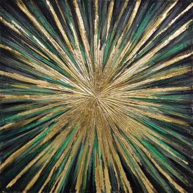 Tüzijáték fényei - kézzel festett olajfestmény