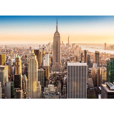New York-i látkép - üvegkép