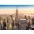 New York-i látkép - üvegkép