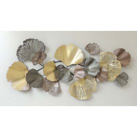 Tündöklő levelek - fém fali dekoráció